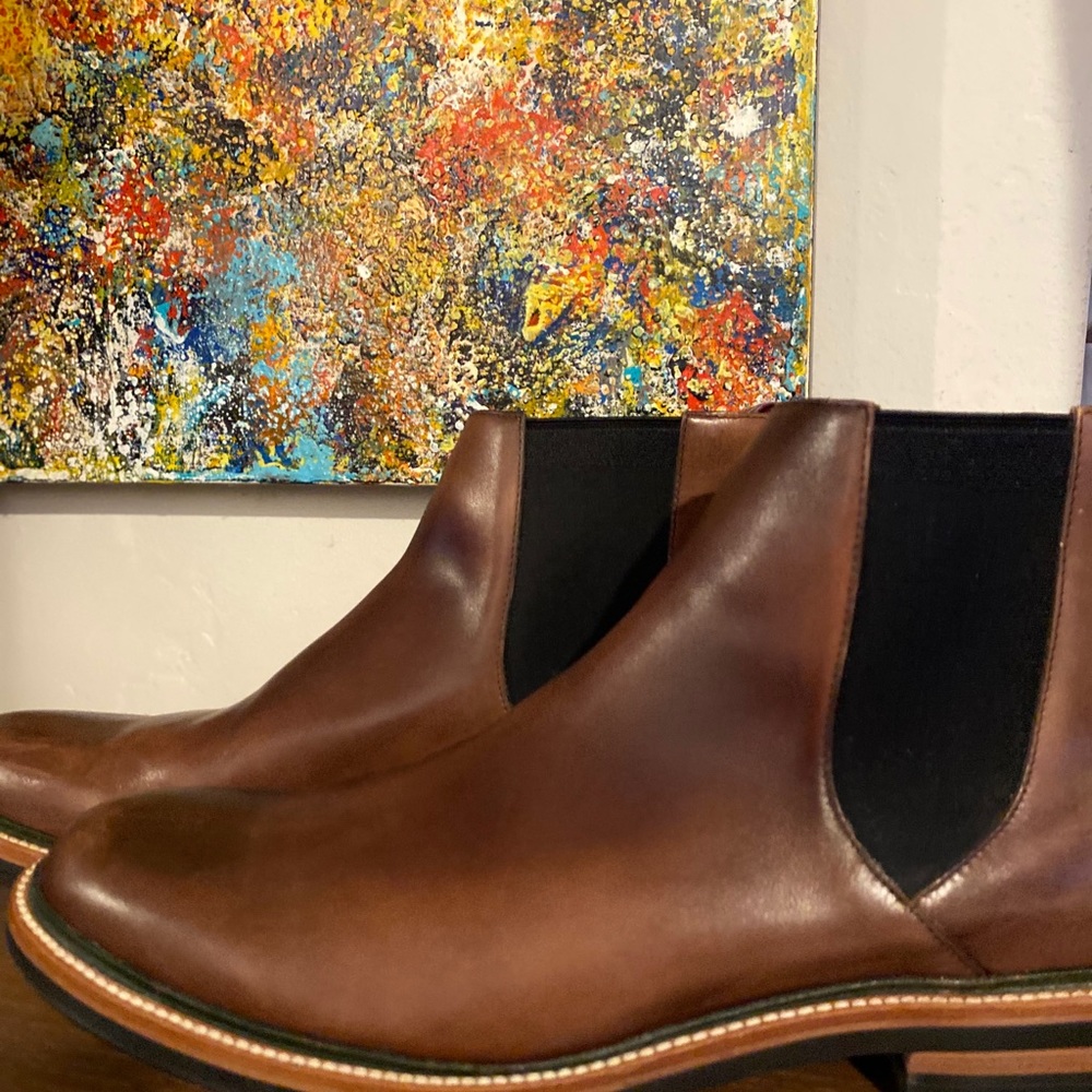 J Cree Oar Stripe Chelsea Boats - like New!